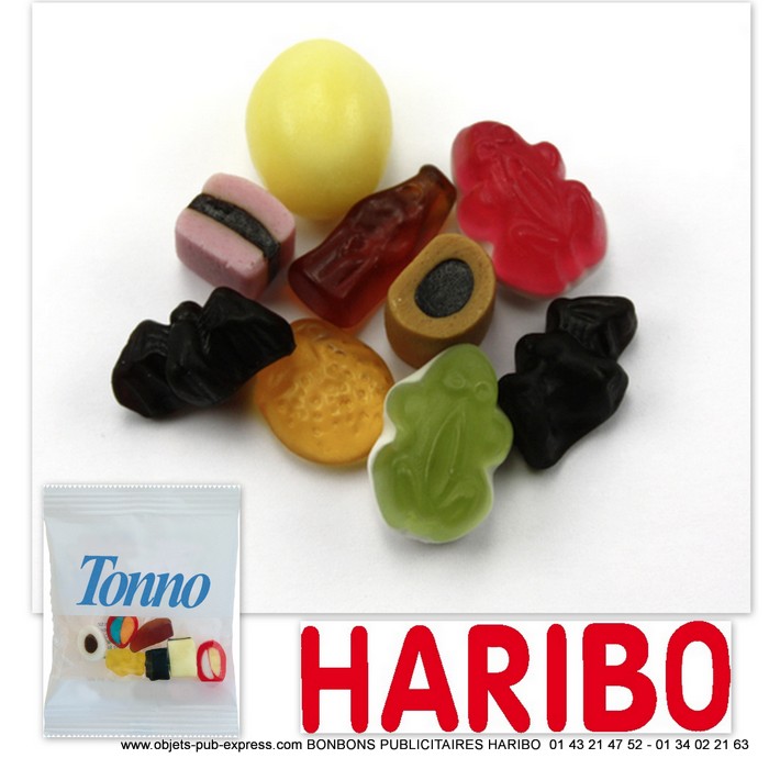 MELANGE GELIFIES REGLISSE BONBONS HARIBO EN SACHET PERSONNALISE