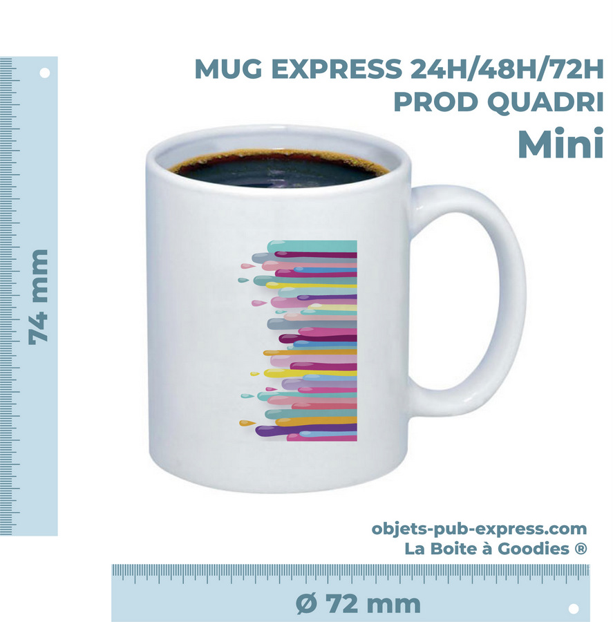 mug express pub quadri taille MINI