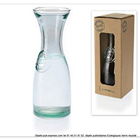 caréafe a eau publicitaire en verre recyclé