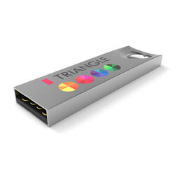 TRIANGLE-FOCUS CLE USB EXPRESS CONNECTEUR INTEGRE ET FULL METAL High Tech Objets Pub Express®