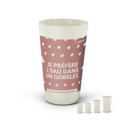 GOBELET REUTILISABLE 60 cl EN BIOCOMPOSITE FAB. FRANCE Made In France Objets Pub Express®