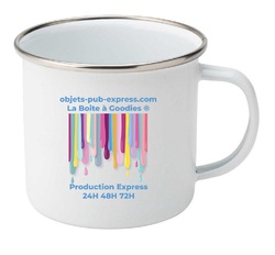 MUG EXPRESS ÉMAILLÉ  24H 48H 72H Prestige - VIP - Book idée cadeau Objets Pub Express®