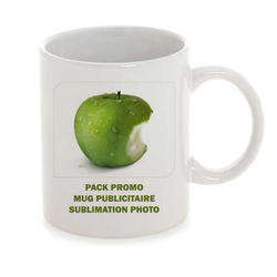 PACK PROMO MUG PUBLICITAIRE QUADRI SUBLIMATION PHOTO 50 EX Objets Pub Express®