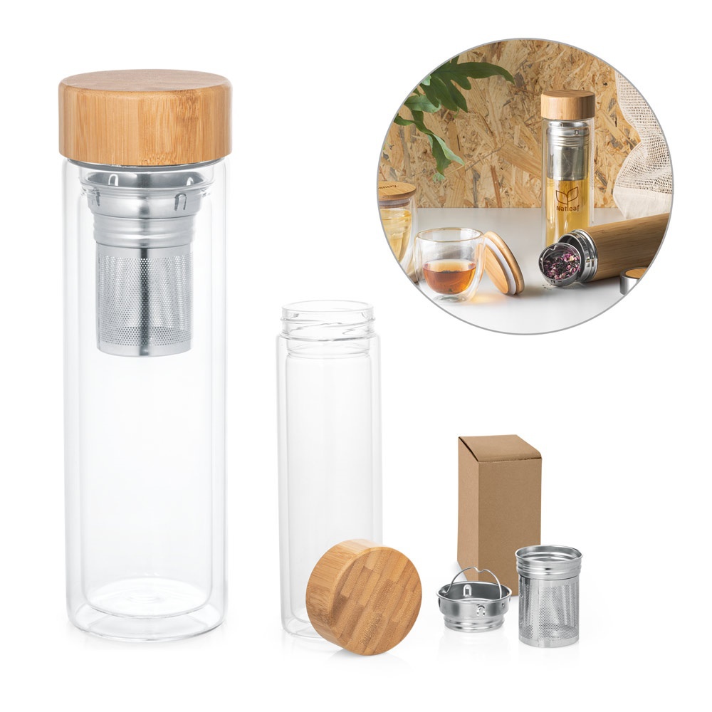 98744 - MAKAROVA. Bouteille avec infuseurs de 490 ml - 1-Objet-Pub